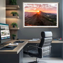 Mountain Sunrise Wall Art Canvas Print – Alpine Ridge