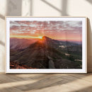 Mountain Sunrise Wall Art – Framed Alpine Ridge Canvas by MyGreatCanvas | Canvas Wall Art Prints | Photo Prints & Wall Decor