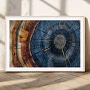 Framed Abstract Tree Ring Wall Art Print Natural Rustic Wood by MyGreatCanvas | Canvas Wall Art Prints | Photo Prints & Wall Decor