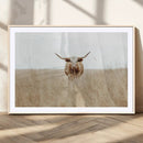 Texas Longhorn Wall Art Canvas Print – Framed Lone Cattle by MyGreatCanvas | Canvas Wall Art Prints | Photo Prints & Wall Decor