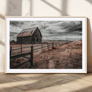 Rustic Barn Wall Art Canvas Print – Framed Moody Field Scene by MyGreatCanvas | Canvas Wall Art Prints | Photo Prints & Wall Decor