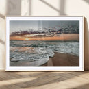 Ocean Sunset Wall Art Canvas Print – Framed Beach Waves