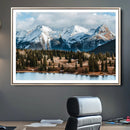 Grand Teton Park Wall Art Canvas Print – Framed Alpine Lake