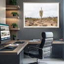 Saguaro Cactus Wall Art Canvas Print – Framed Desert