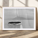 Whale Tail Wall Art – Framed Black White Ocean Canvas by MyGreatCanvas | Canvas Wall Art Prints | Photo Prints & Wall Decor