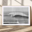 Monochrome Seascape Wall Art Canvas Print – Framed Surf Wave by MyGreatCanvas | Canvas Wall Art Prints | Photo Prints & Wall Decor