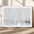 Monochrome Swimming Wall Art Canvas Print – Framed Ocean by MyGreatCanvas | Canvas Wall Art Prints | Photo Prints & Wall Decor