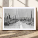 Winter Wall Art Canvas Print – Framed Cactus Path Art by MyGreatCanvas | Canvas Wall Art Prints | Photo Prints & Wall Decor