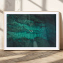 Ocean Surf Wall Art Canvas Print – Framed Vibrant Blue by MyGreatCanvas | Canvas Wall Art Prints | Photo Prints & Wall Decor