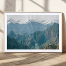 Misty Mountain Wall Art Canvas Print – Framed Cloudy Andean by MyGreatCanvas | Canvas Wall Art Prints | Photo Prints & Wall Decor