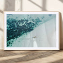 Minimal Beach Wall Art Canvas Print – Framed Ocean Swimming by MyGreatCanvas | Canvas Wall Art Prints | Photo Prints & Wall Decor