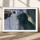 Ocean Wave Wall Art – Aerial Coastal View Canvas Artwork, by MyGreatCanvas | Canvas Wall Art Prints | Photo Prints & Wall Decor