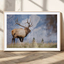Mountain Elk Wall Art Canvas Print – Framed Rustic Wildlife by MyGreatCanvas | Canvas Wall Art Prints | Photo Prints & Wall Decor