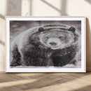 Grizzly Bear Wall Art Canvas Print – Framed Rustic Lodge Art by MyGreatCanvas | Canvas Wall Art Prints | Photo Prints & Wall Decor