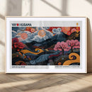 Modern Japanese Wall Art Canvas Print – Framed Abstract