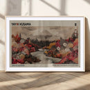 Modern Japanese Wall Art Canvas Print – Framed Abstract