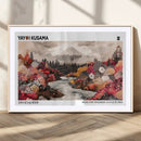 Modern Japanese Wall Art Canvas Print – Framed Abstract