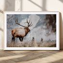 Elk Photography Wall Art Canvas Print – Framed Mountain by MyGreatCanvas | Canvas Wall Art Prints | Photo Prints & Wall Decor