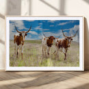 Texas Longhorn Wall Art Canvas Print – Framed Western Decor by MyGreatCanvas | Canvas Wall Art Prints | Photo Prints & Wall Decor