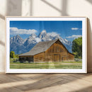 Mountain Barn Scene Wall Art Canvas Print – Framed Rustic by MyGreatCanvas | Canvas Wall Art Prints | Photo Prints & Wall Decor