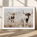 Rustic Cow Scene Wall Art Canvas Print – Framed Farmhouse by MyGreatCanvas | Canvas Wall Art Prints | Photo Prints & Wall Decor
