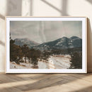 Mountain Landscape Wall Art Canvas Print – Framed Snowy by MyGreatCanvas | Canvas Wall Art Prints | Photo Prints & Wall Decor