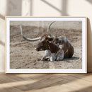 Texas Longhorn Wall Art Canvas Print – Framed Country Art by MyGreatCanvas | Canvas Wall Art Prints | Photo Prints & Wall Decor