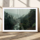 Misty Forest Wall Art Canvas Print – Framed Foggy River Art by MyGreatCanvas | Canvas Wall Art Prints | Photo Prints & Wall Decor