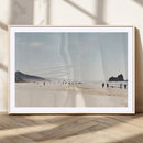 Minimalist Beach Wall Art Canvas Print – Framed Coastal