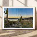Saguaro Cactus Wall Art Canvas Print – Framed Desert Sunset by MyGreatCanvas | Canvas Wall Art Prints | Photo Prints & Wall Decor