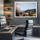 Rustic Landscape Wall Art Canvas Print – Serene Valley Scene
