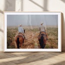 Cowboy Wall Art Canvas Print – Framed Western Ranch Scene by MyGreatCanvas | Canvas Wall Art Prints | Photo Prints & Wall Decor