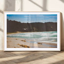 Tranquil Beach Wall Art Canvas Print – Framed Blue Ocean by MyGreatCanvas | Canvas Wall Art Prints | Photo Prints & Wall Decor