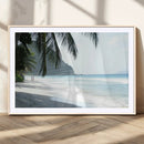 Tropical Beach Wall Art Canvas Print – Framed Serene Ocean by MyGreatCanvas | Canvas Wall Art Prints | Photo Prints & Wall Decor