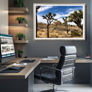 Joshua Tree Desert Wall Art Canvas Print – Framed