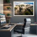 Tranquil Forest Scene Wall Art Canvas Print – Framed Moody