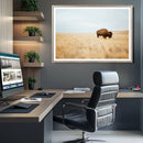 Buffalo Wall Art Canvas Print – Framed Western Wildlife