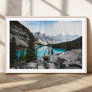 Canadian Rockies Wall Art Canvas Print – Framed Mountain by MyGreatCanvas | Canvas Wall Art Prints | Photo Prints & Wall Decor