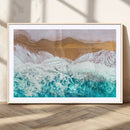 Aerial Beach Wall Art Canvas Print – Framed Ocean Waves by MyGreatCanvas | Canvas Wall Art Prints | Photo Prints & Wall Decor