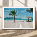 Tropical Beach Wall Art Canvas Print – Framed Palm Tree by MyGreatCanvas | Canvas Wall Art Prints | Photo Prints & Wall Decor