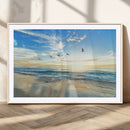 Minimalist Seaside Wall Art Canvas Print – Morning Glow