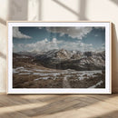 Mountain Landscape Wall Art Canvas Print – Framed Snowy