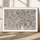 Wild Horse Stampede Wall Art Canvas Print – Monochrome by MyGreatCanvas | Canvas Wall Art Prints | Photo Prints & Wall Decor