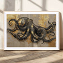 Octopus Black Gold Wall Art Marine Life Ocean Creature by MyGreatCanvas | Canvas Wall Art Prints | Photo Prints & Wall Decor