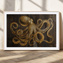 Octopus Wall Art Canvas Print – Wooden Art Sea Creature by MyGreatCanvas | Canvas Wall Art Prints | Photo Prints & Wall Decor