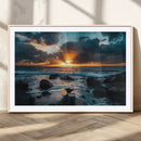 Ocean Sunset Wall Art Canvas Print – Rocky Shore Waves by MyGreatCanvas | Canvas Wall Art Prints | Photo Prints & Wall Decor
