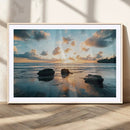 Rocky Ocean Sunset Wall Art Print – Seaside Canvas Dramatic by MyGreatCanvas | Canvas Wall Art Prints | Photo Prints & Wall Decor