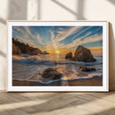 Rocky Ocean Sunset Wall Art Print – Seaside Canvas Dramatic by MyGreatCanvas | Canvas Wall Art Prints | Photo Prints & Wall Decor