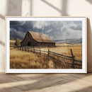 Golden Wheat Field Barn Canvas Print, Rustic Farm Landscape by MyGreatCanvas | Canvas Wall Art Prints | Photo Prints & Wall Decor