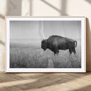 Black White Bison Canvas Wall Art, Rustic American Buffalo by MyGreatCanvas | Canvas Wall Art Prints | Photo Prints & Wall Decor
